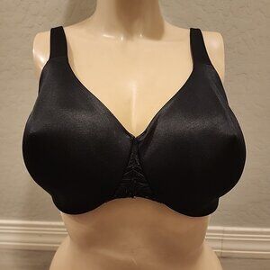 Soma Sensuous Sides Minimizer Bra 36DDD Black Underwire Unlined